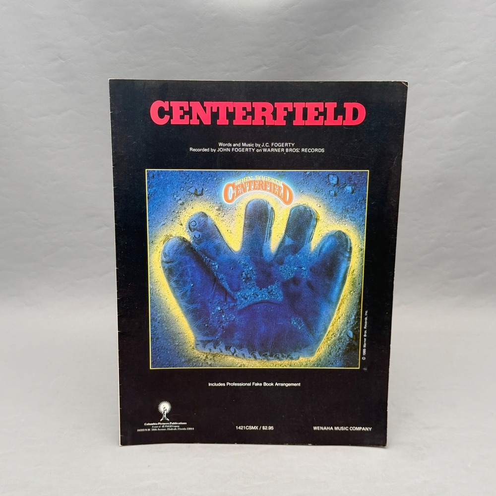 John Fogerty Centerfield Vintage 1985 Sheet Music Piano Vocal Chords